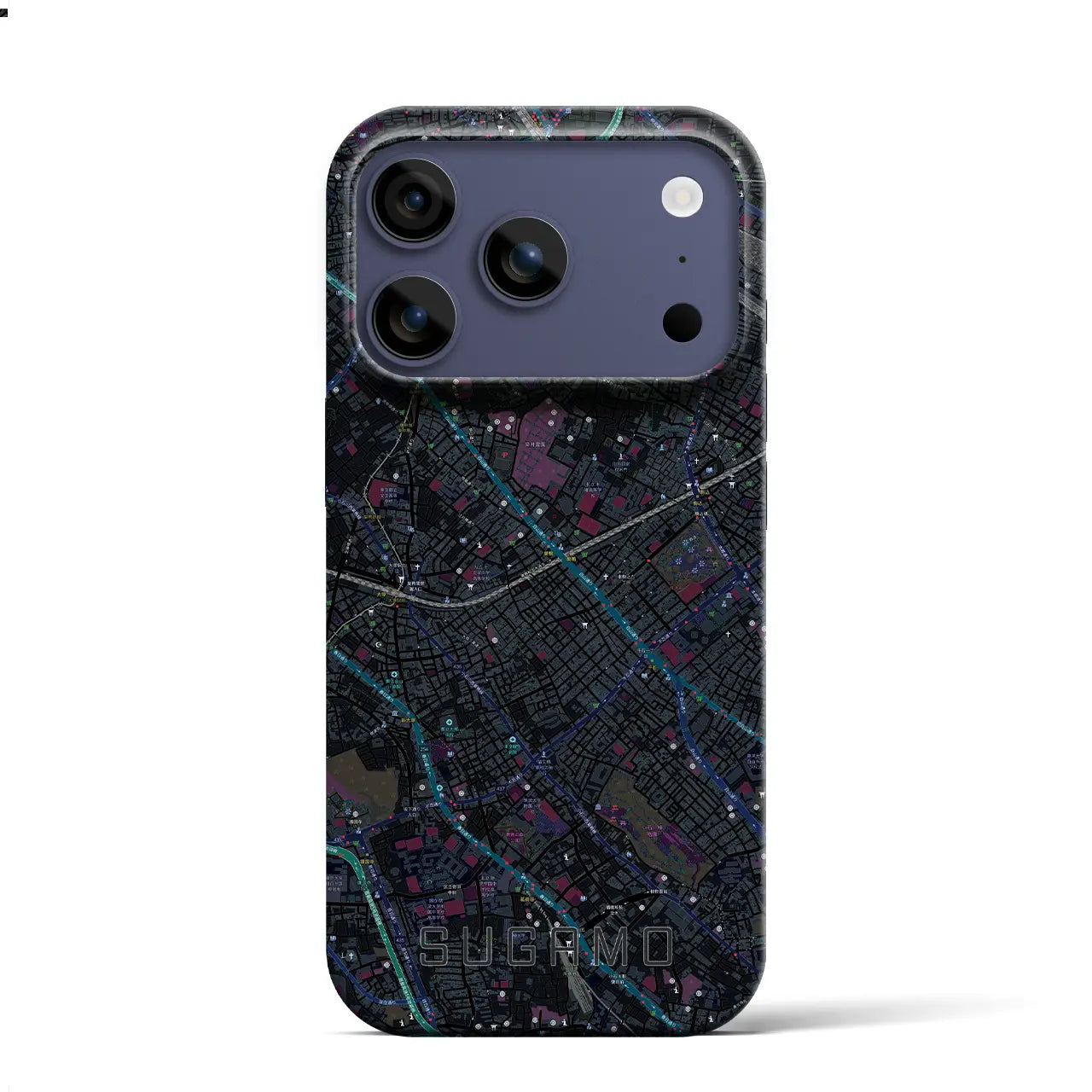 【巣鴨（東京都）】地図柄iPhoneケース（バックカバータイプ）