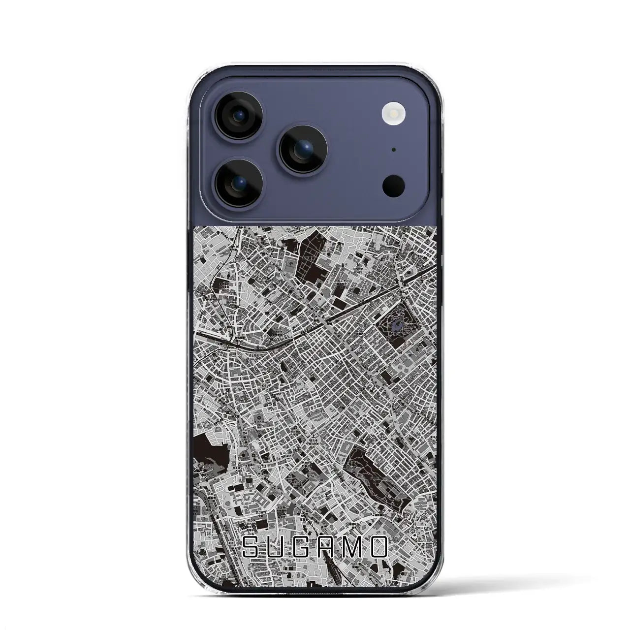 【巣鴨（東京都）】地図柄iPhoneケース（クリアタイプ）
