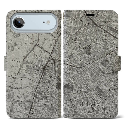 【巣鴨（東京都）】地図柄iPhoneケース（手帳タイプ）