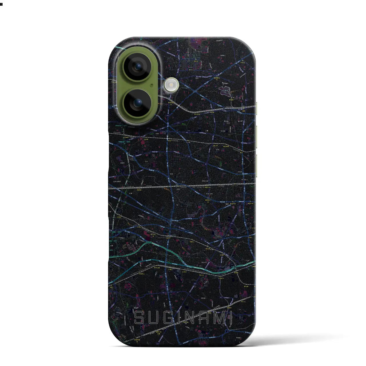 【杉並（東京都）】地図柄iPhoneケース（バックカバータイプ）