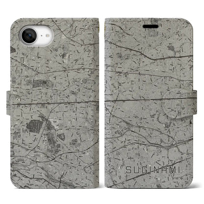 【杉並（東京都）】地図柄iPhoneケース（手帳タイプ）