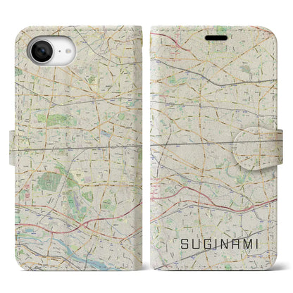 【杉並（東京都）】地図柄iPhoneケース（手帳タイプ）