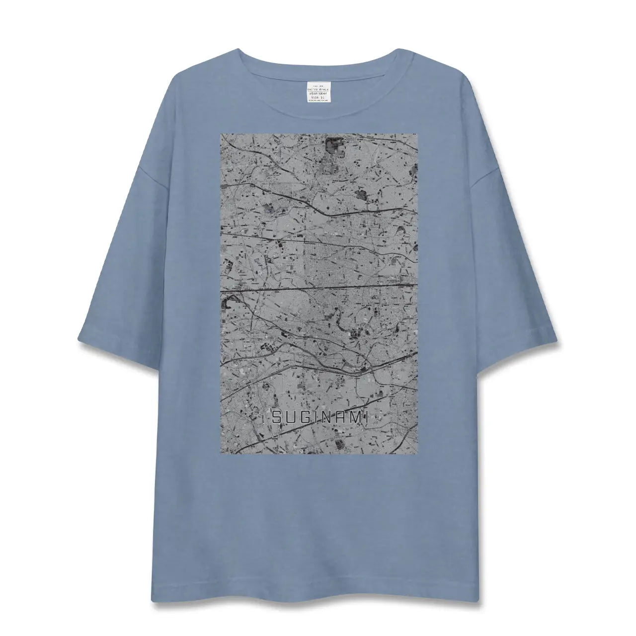 【杉並（東京都）】地図柄ビッグシルエットTシャツ