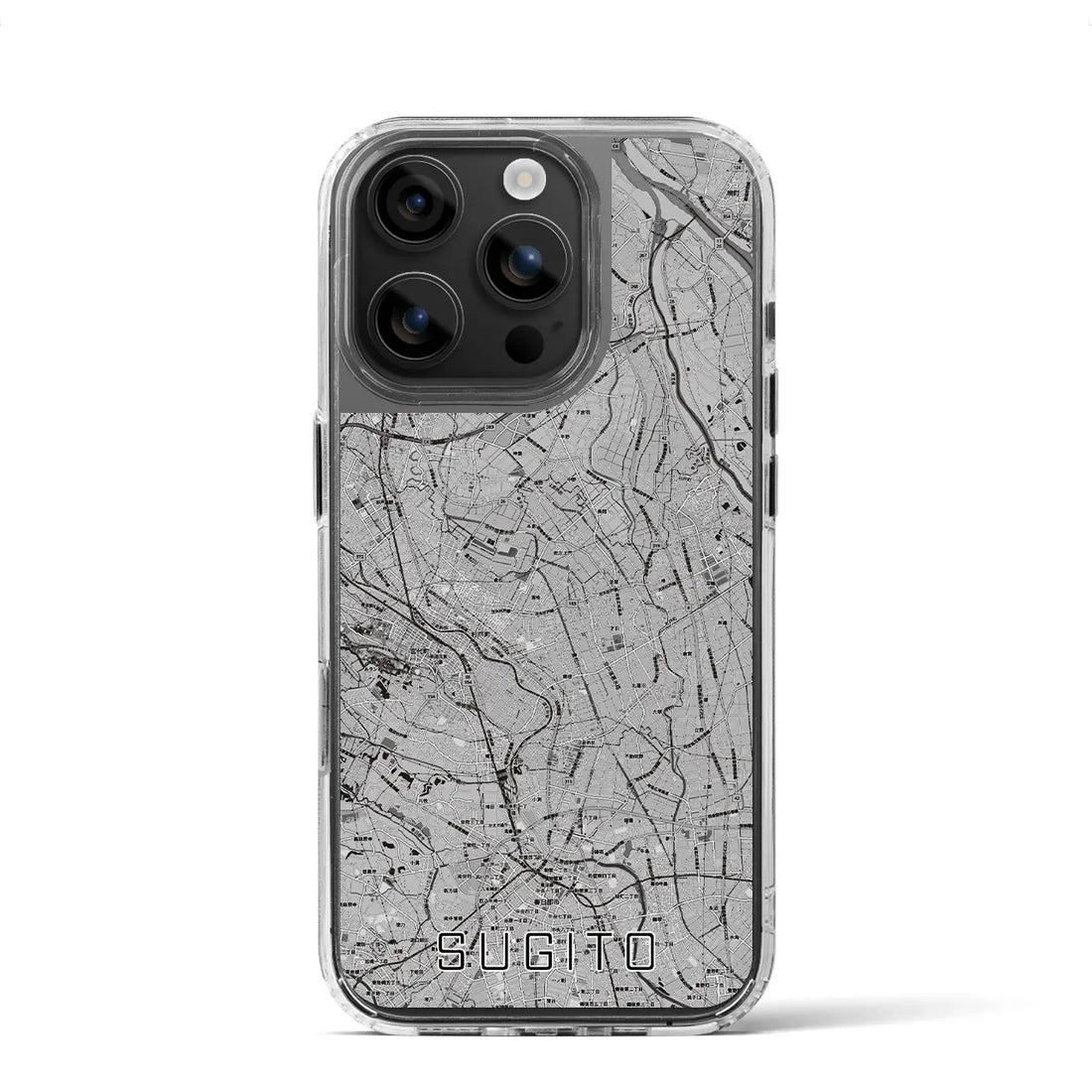 【杉戸（埼玉県）】地図柄iPhoneケース（MagSafeタイプ）