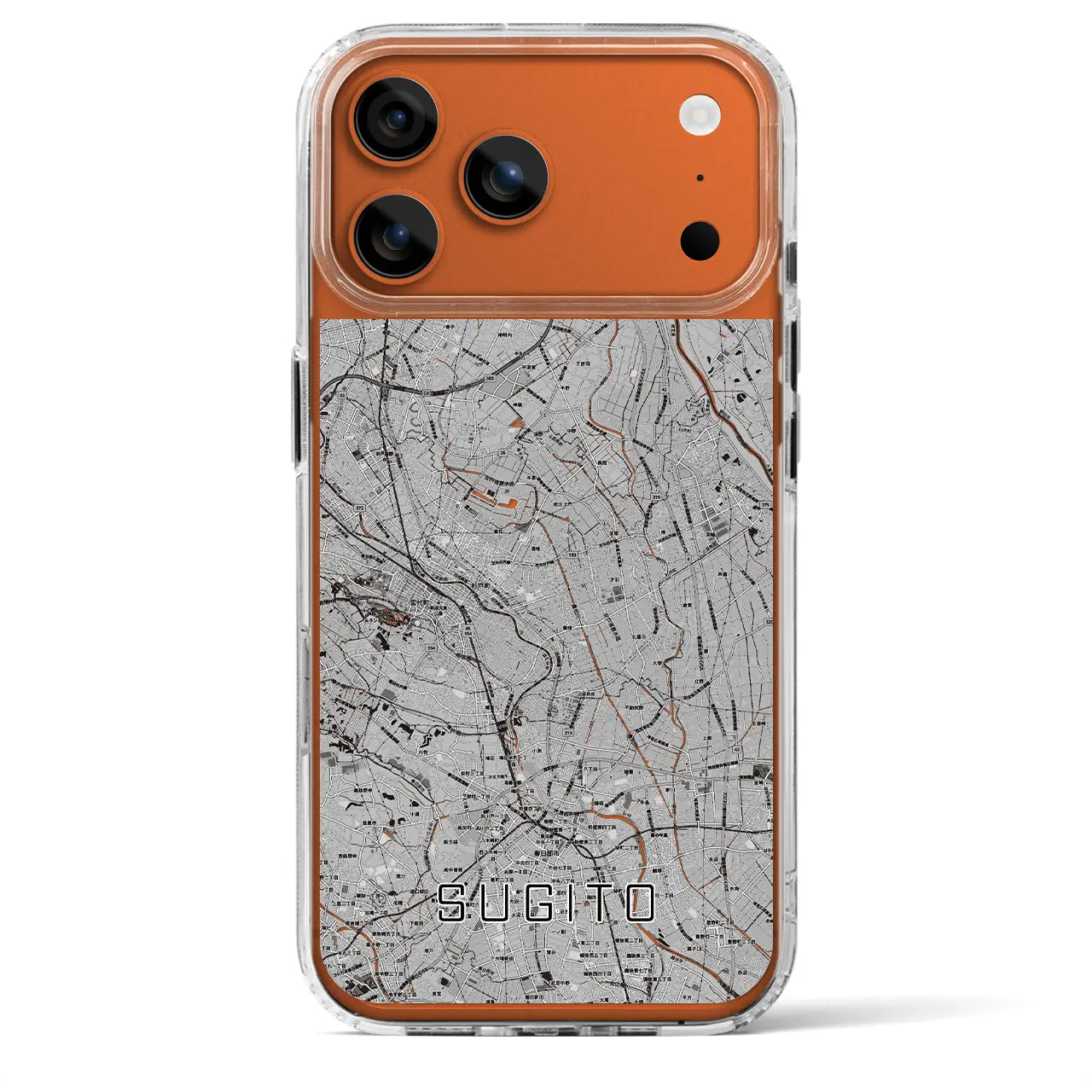 【杉戸（埼玉県）】地図柄iPhoneケース（MagSafeタイプ）