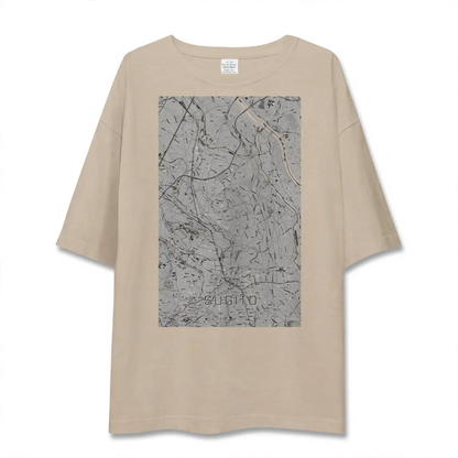 【杉戸（埼玉県）】地図柄ビッグシルエットTシャツ