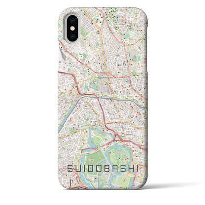 【水道橋（東京都）】地図柄iPhoneケース（バックカバータイプ）