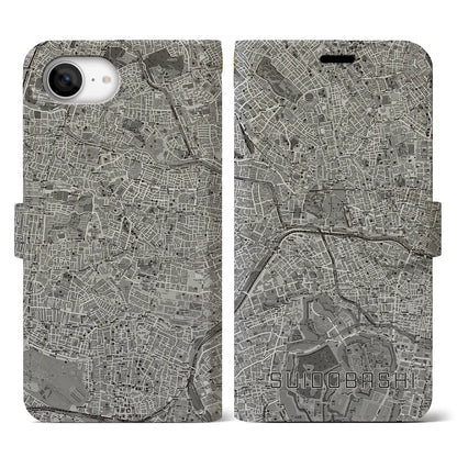 【水道橋（東京都）】地図柄iPhoneケース（手帳タイプ）