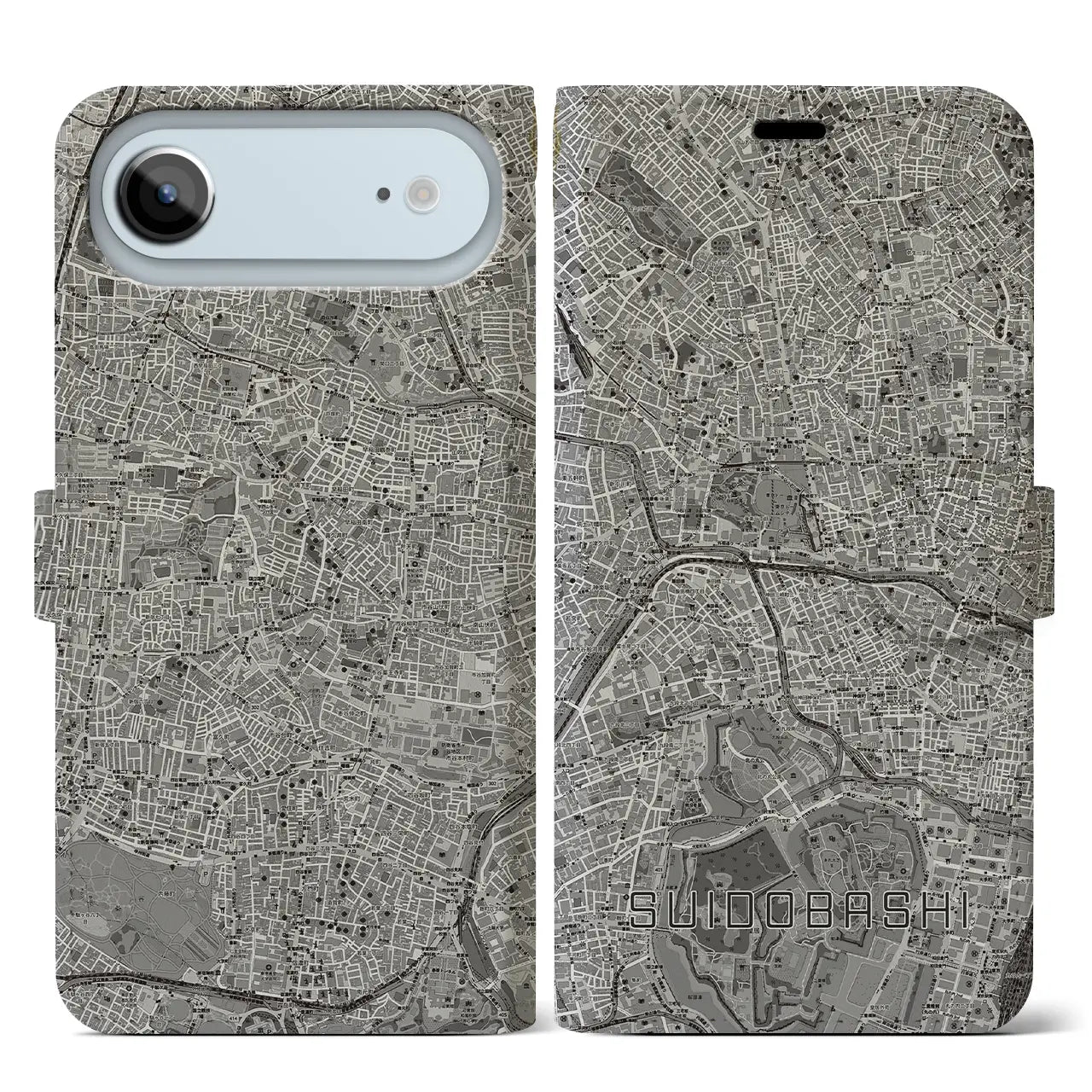 【水道橋（東京都）】地図柄iPhoneケース（手帳タイプ）