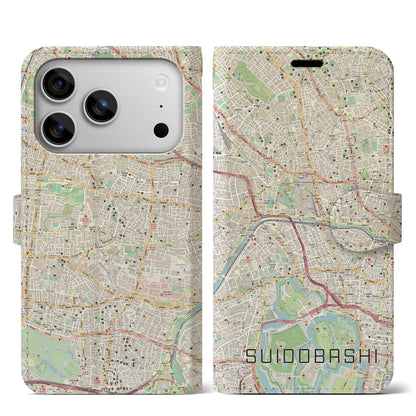 【水道橋（東京都）】地図柄iPhoneケース（手帳タイプ）