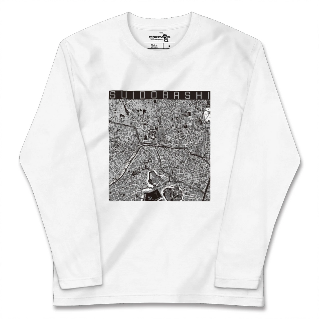 【水道橋(東京都)】地図柄ロングスリーブTシャツ