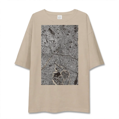 【水道橋（東京都）】地図柄ビッグシルエットTシャツ
