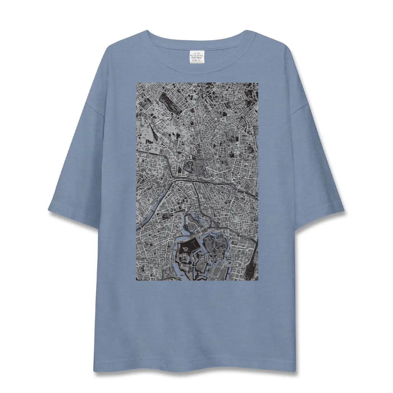【水道橋（東京都）】地図柄ビッグシルエットTシャツ