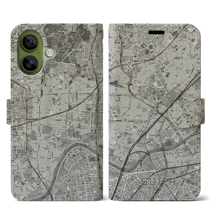 【吹田（大阪府）】地図柄iPhoneケース（手帳タイプ）