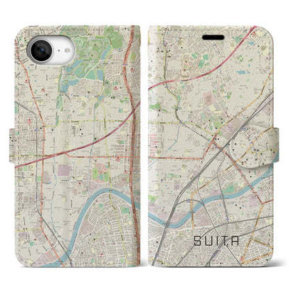 【吹田（大阪府）】地図柄iPhoneケース（手帳タイプ）