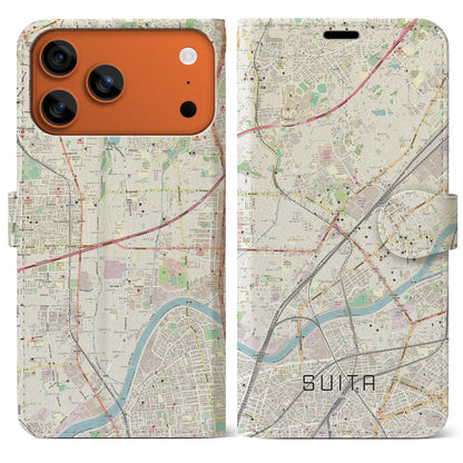 【吹田（大阪府）】地図柄iPhoneケース（手帳タイプ）