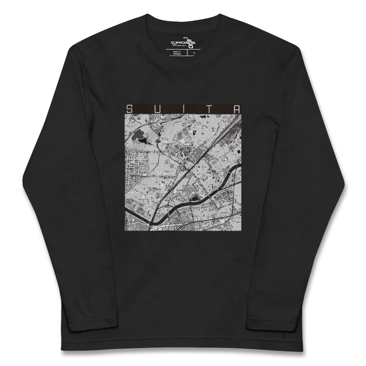 【吹田（大阪府）】地図柄ロングスリーブTシャツ