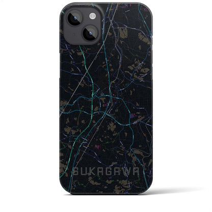 【須賀川（福島県）】地図柄iPhoneケース（バックカバータイプ）