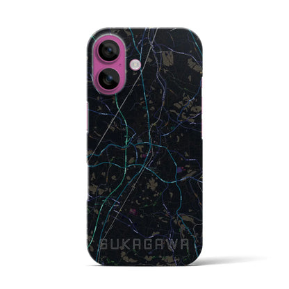 【須賀川（福島県）】地図柄iPhoneケース（バックカバータイプ）