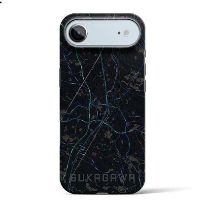 【須賀川（福島県）】地図柄iPhoneケース（バックカバータイプ）