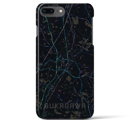 【須賀川（福島県）】地図柄iPhoneケース（バックカバータイプ）