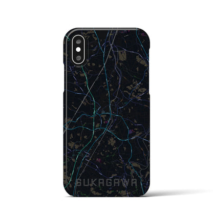 【須賀川（福島県）】地図柄iPhoneケース（バックカバータイプ）