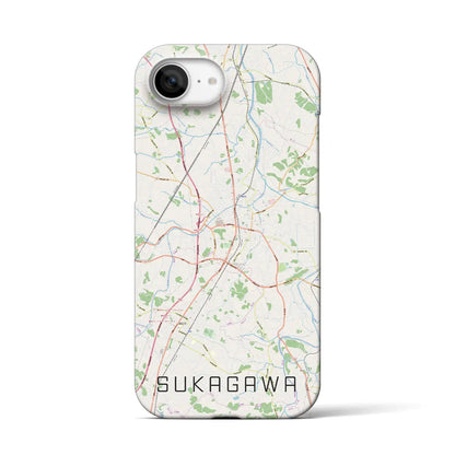 【須賀川（福島県）】地図柄iPhoneケース（バックカバータイプ）