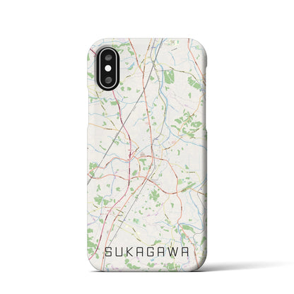 【須賀川（福島県）】地図柄iPhoneケース（バックカバータイプ）