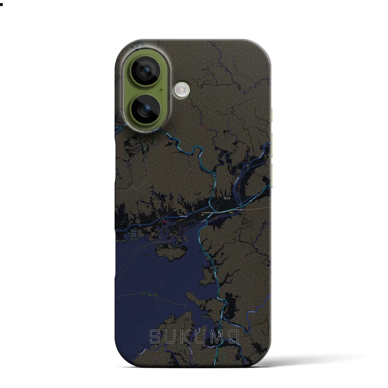 【宿毛（高知県）】地図柄iPhoneケース（バックカバータイプ）