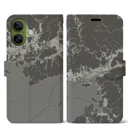 【宿毛（高知県）】地図柄iPhoneケース（手帳タイプ）