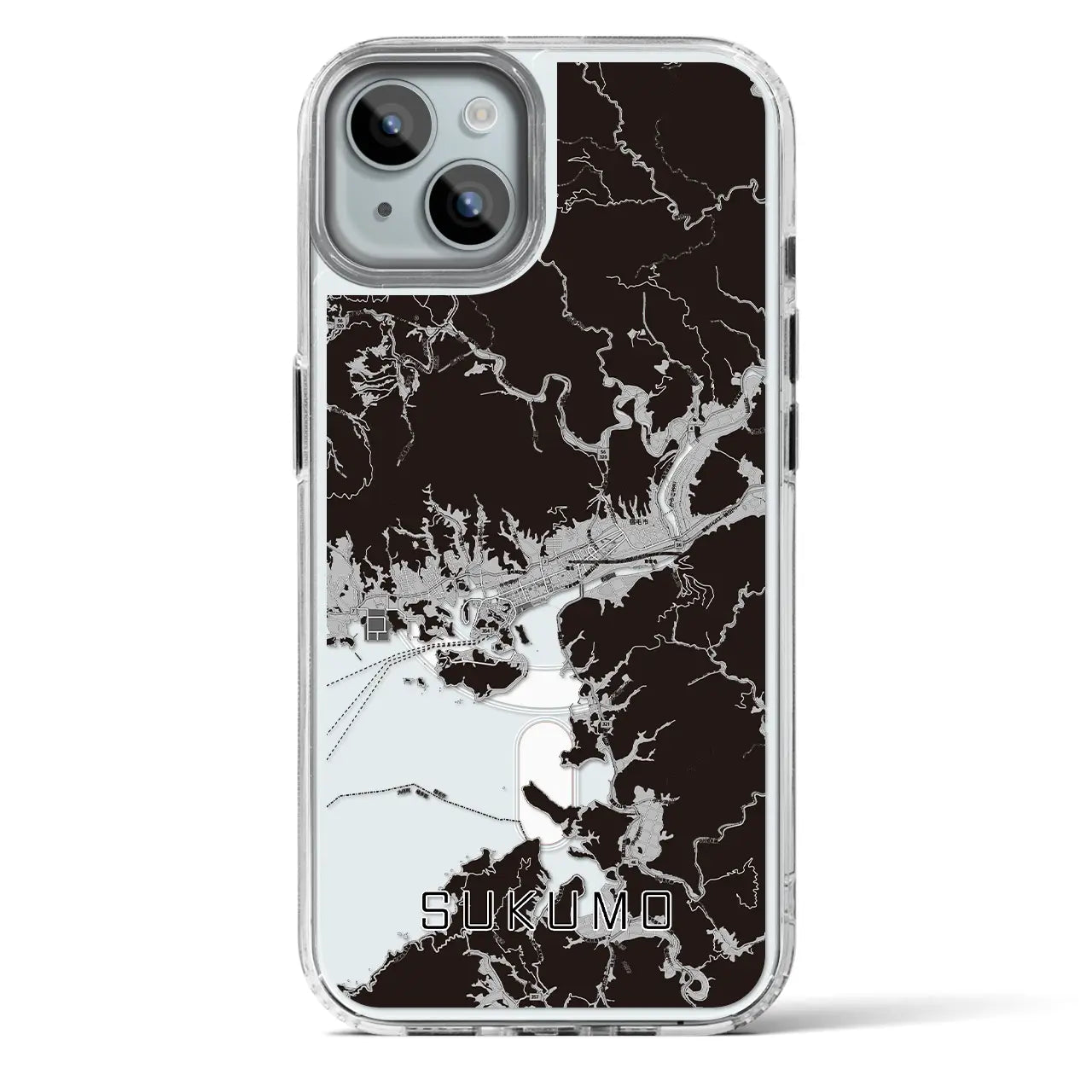 【宿毛（高知県）】地図柄iPhoneケース（MagSafeタイプ）