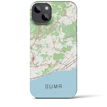 【須磨（兵庫県）】地図柄iPhoneケース（バックカバータイプ）