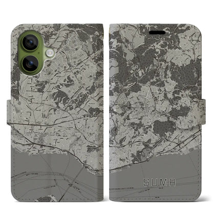 【須磨（兵庫県）】地図柄iPhoneケース（手帳タイプ）