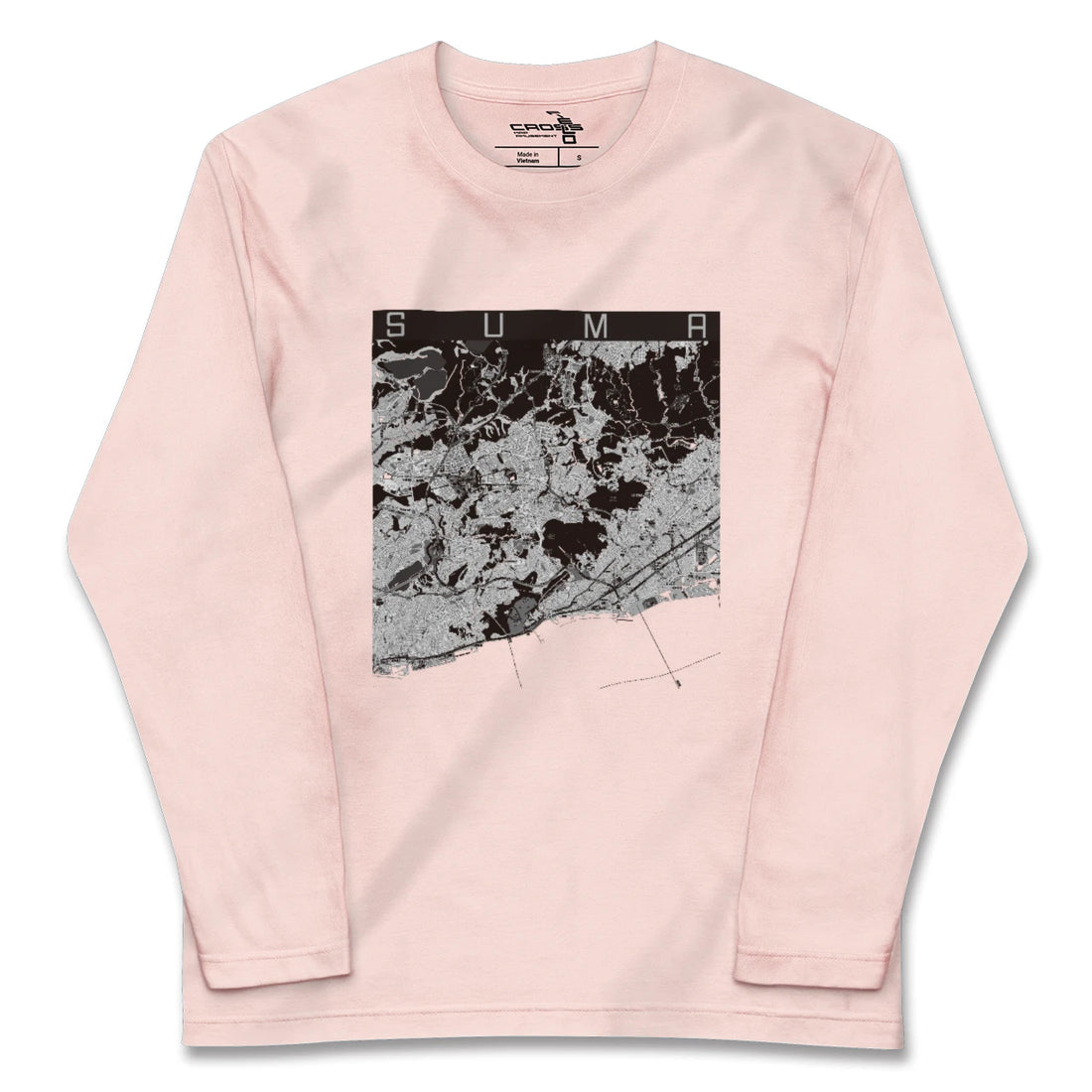 【須磨（兵庫県）】地図柄ロングスリーブTシャツ