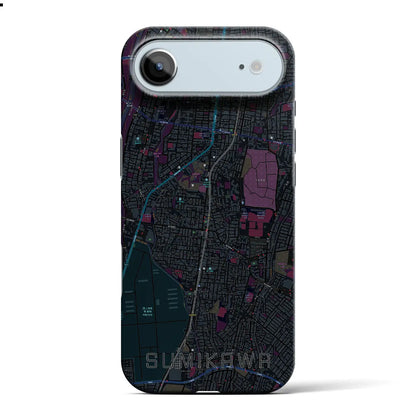 【澄川（北海道）】地図柄iPhoneケース（バックカバータイプ）