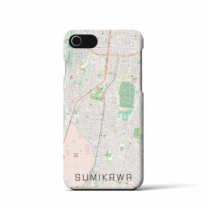 【澄川（北海道）】地図柄iPhoneケース（バックカバータイプ）