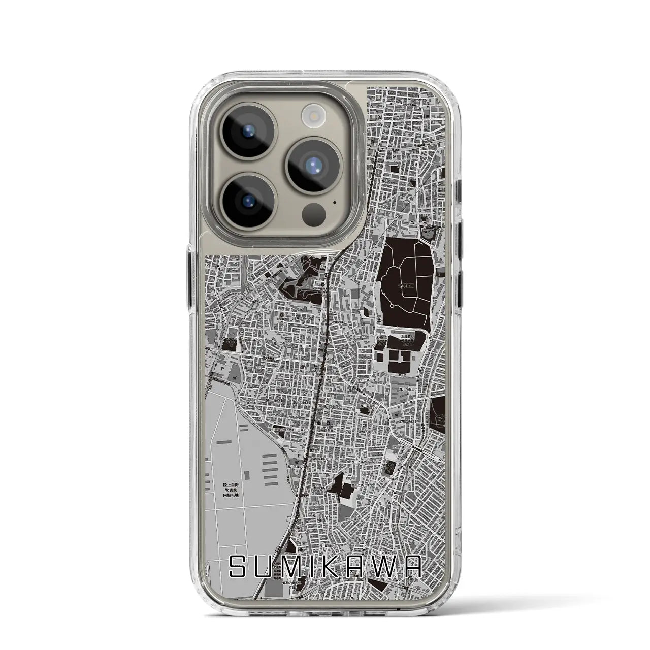 【澄川（北海道）】地図柄iPhoneケース（MagSafeタイプ）