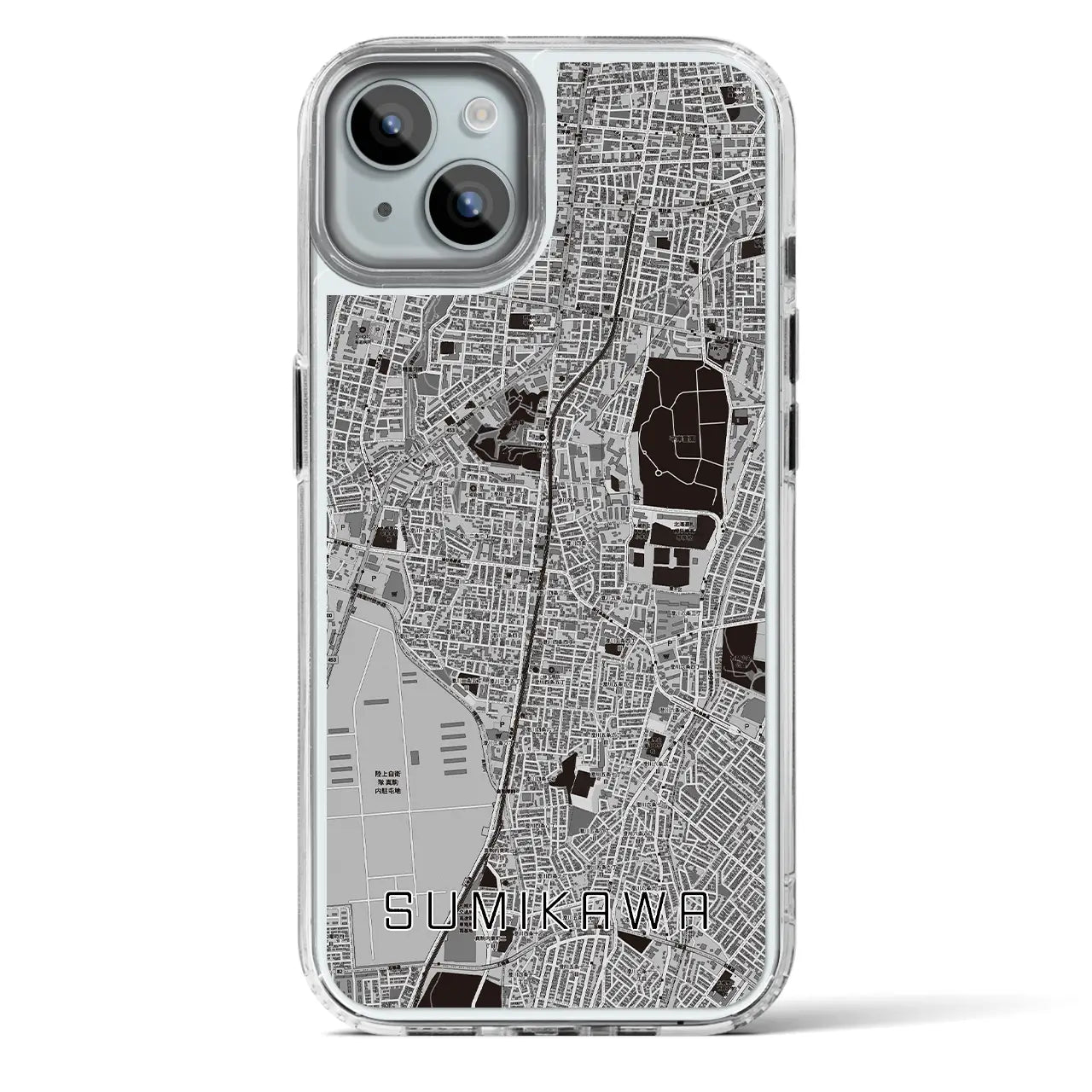 【澄川（北海道）】地図柄iPhoneケース（MagSafeタイプ）
