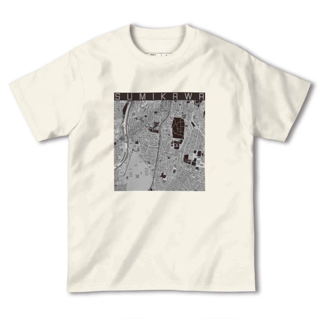 【澄川（北海道）】地図柄ヘビーウェイトTシャツ