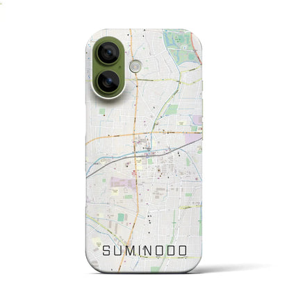 【住道（大阪府）】地図柄iPhoneケース（バックカバータイプ）