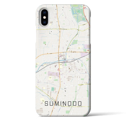 【住道（大阪府）】地図柄iPhoneケース（バックカバータイプ）