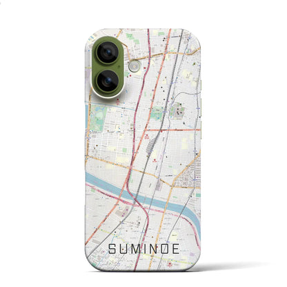 【住之江（大阪府）】地図柄iPhoneケース（バックカバータイプ）