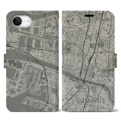 【住之江（大阪府）】地図柄iPhoneケース（手帳タイプ）