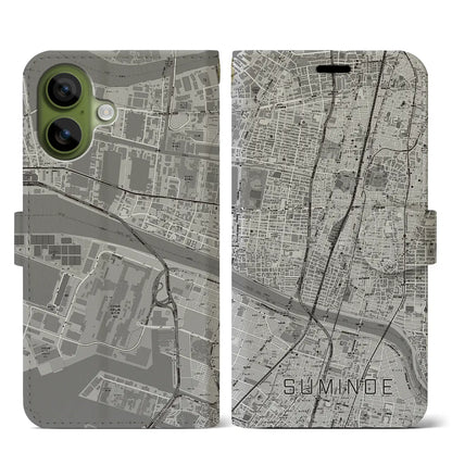 【住之江（大阪府）】地図柄iPhoneケース（手帳タイプ）