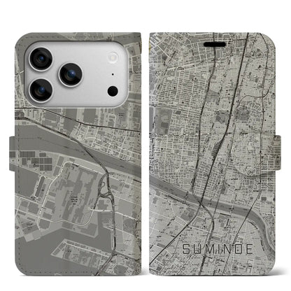 【住之江（大阪府）】地図柄iPhoneケース（手帳タイプ）