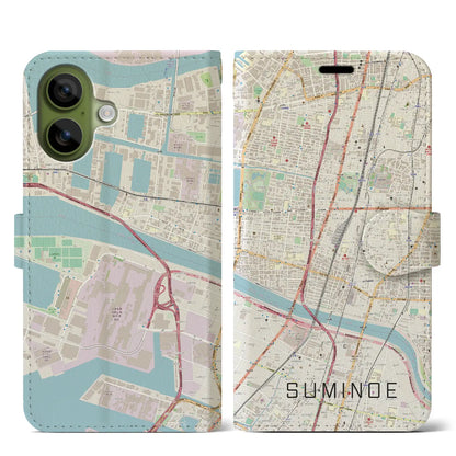 【住之江（大阪府）】地図柄iPhoneケース（手帳タイプ）
