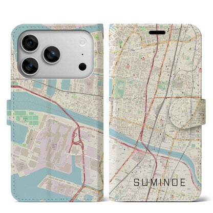 【住之江（大阪府）】地図柄iPhoneケース（手帳タイプ）