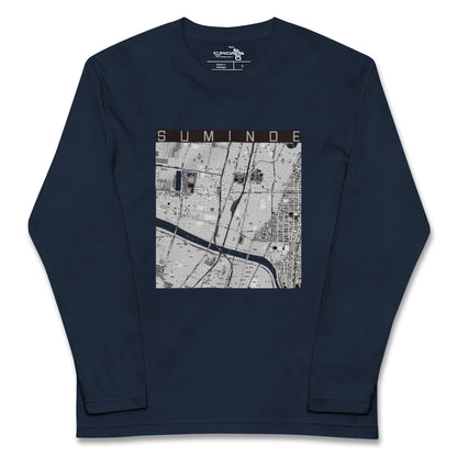 【住之江（大阪府）】地図柄ロングスリーブTシャツ