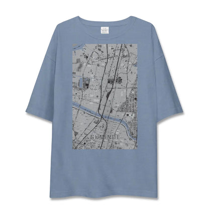 【住之江（大阪府）】地図柄ビッグシルエットTシャツ