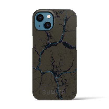 【住田（岩手県）】地図柄iPhoneケース（バックカバータイプ）